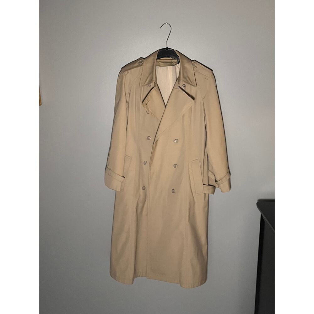 Vintage Women's London Fog Khaki Trench Coat Size 12 - Picture 5 of 5